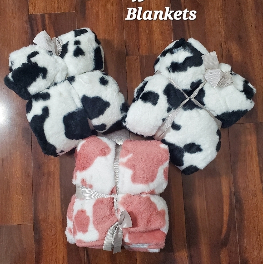 Cow Fleece Blankets